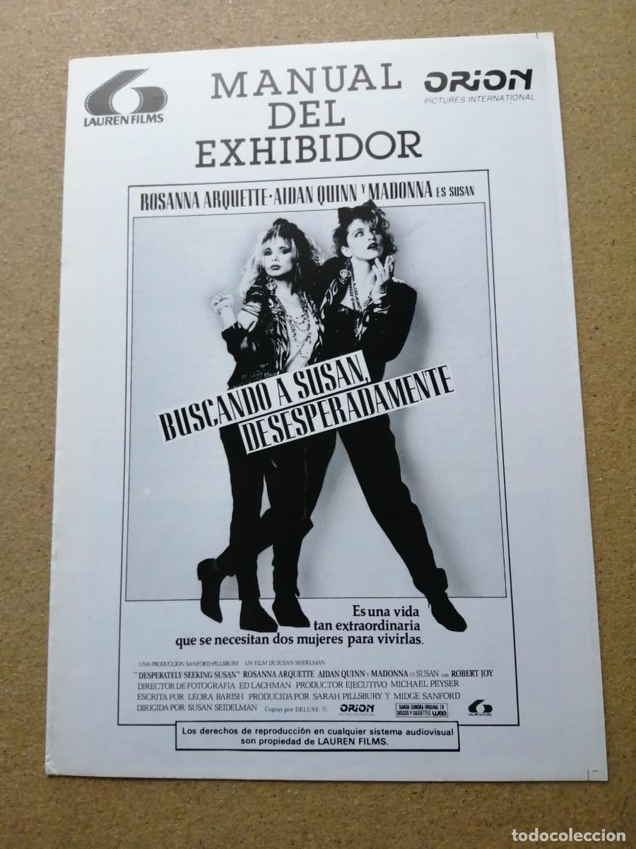 Cin&eacute;ma: GUIA CINEMATOGRAFICA. BUSCANDO A SUSAN DESESPERADAMENTE (MADONNA - ROSANNA ARQUETTE)