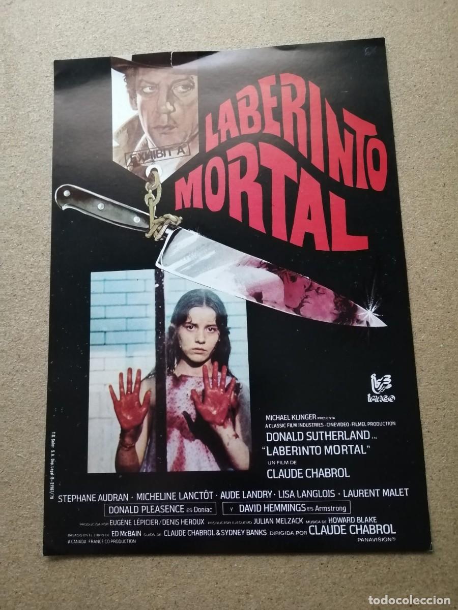 Cine: GUIA CINEMATOGRAFICA. LABERINTO MORTAL (DONALD SUTHERLAND - CLAUDE CHABROL)