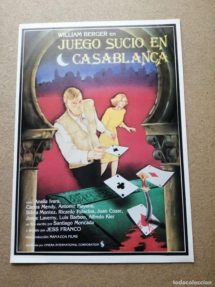 Cine: GUIA CINEMATOGRAFICA. JUEGO SUCIO EN CASABLANCA (JESUS FRANCO)