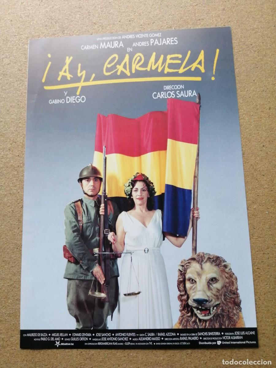 Cine: GUIA CINEMATOGRAFICA. AY CARMELA (ANDRES PAJARES - CARMEN MAURA - CARLOS SAURA)