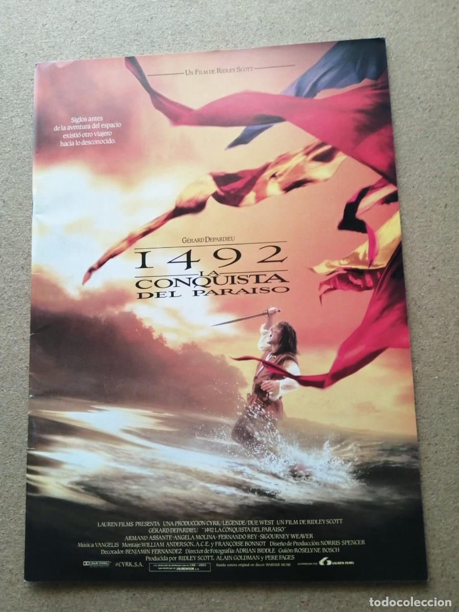 Cine: GUIA CINEMATOGRAFICA. 1492, LA CONQUISTA DEL PARAISO (RIDLEY SCOTT)
