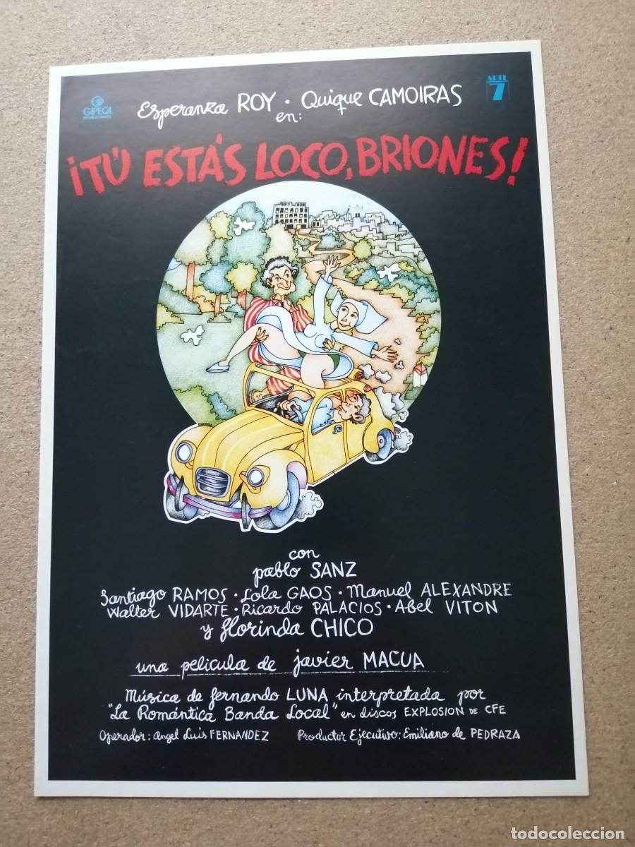 Cine: GUIA CINEMATOGRAFICA. TU ESTAS LOCO BRIONES (QUIQUE CAMOIRAS - ESPERANZA ROY)