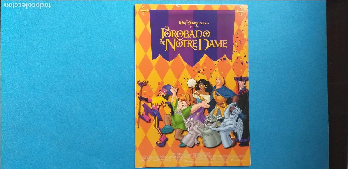 Cine: GUIA DOBLE: EL JOROBADO DE NOTRE DAME. WALT DISNEY. Dibujos animados