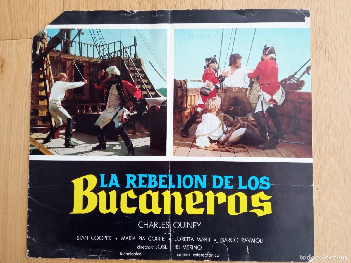Cine: GU&Iacute;A PUBLICITARIA DE LA PEL&Iacute;CULA LA REBELI&Oacute;N DE LOS BUCANEROS, CHARLES QUINEY