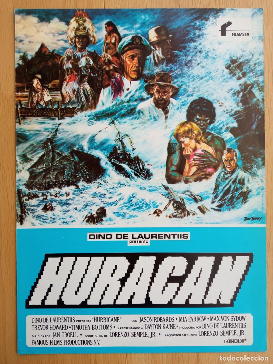 Cine: GU&Iacute;A PUBLICITARIA DE LA PEL&Iacute;CULA HURAC&Aacute;N, JASON ROBARS