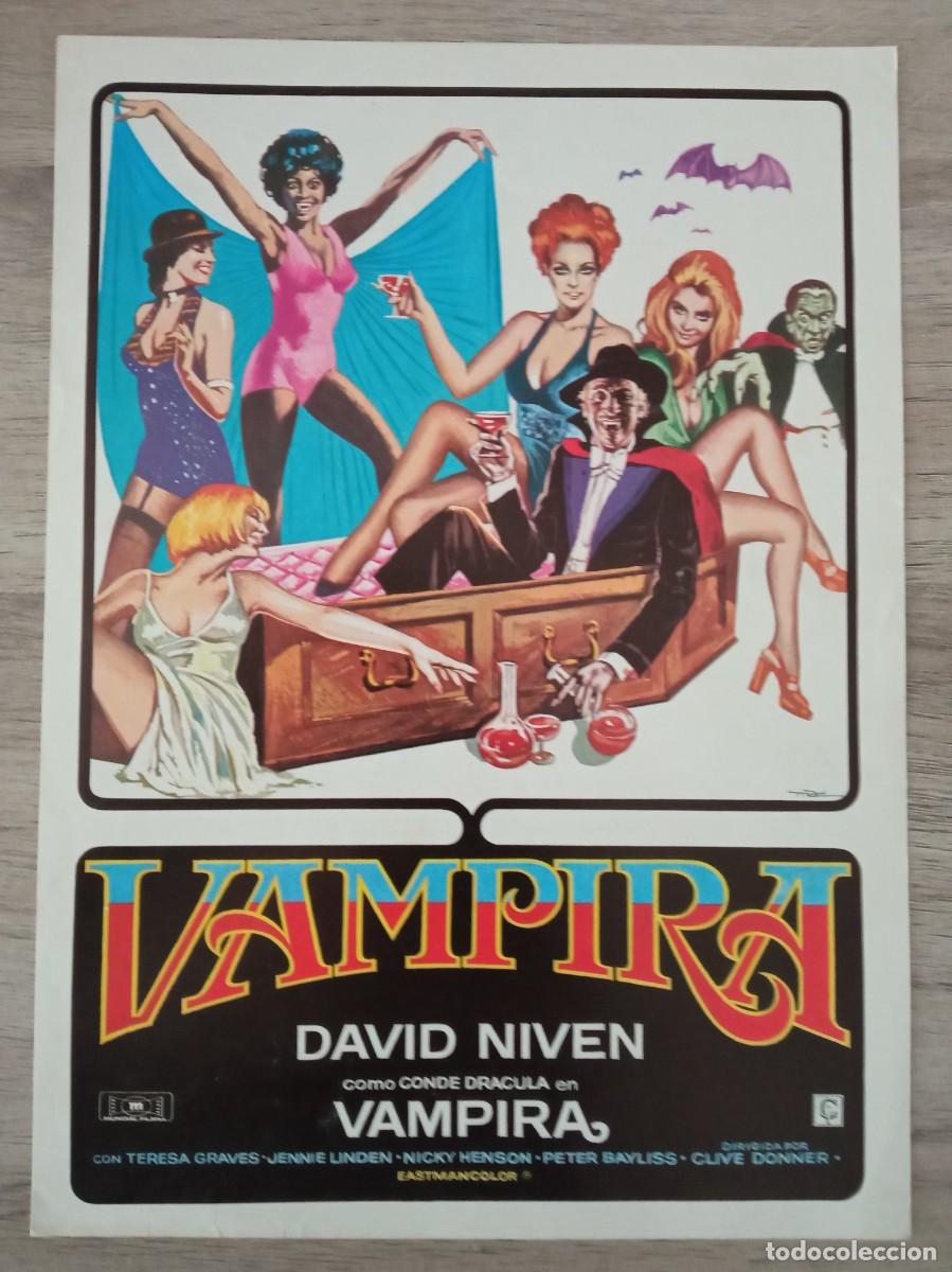 Cine: GU&Iacute;A PUBLICITARIA DE LA PEL&Iacute;CULA VAMPIRA, DAVID NIVEN