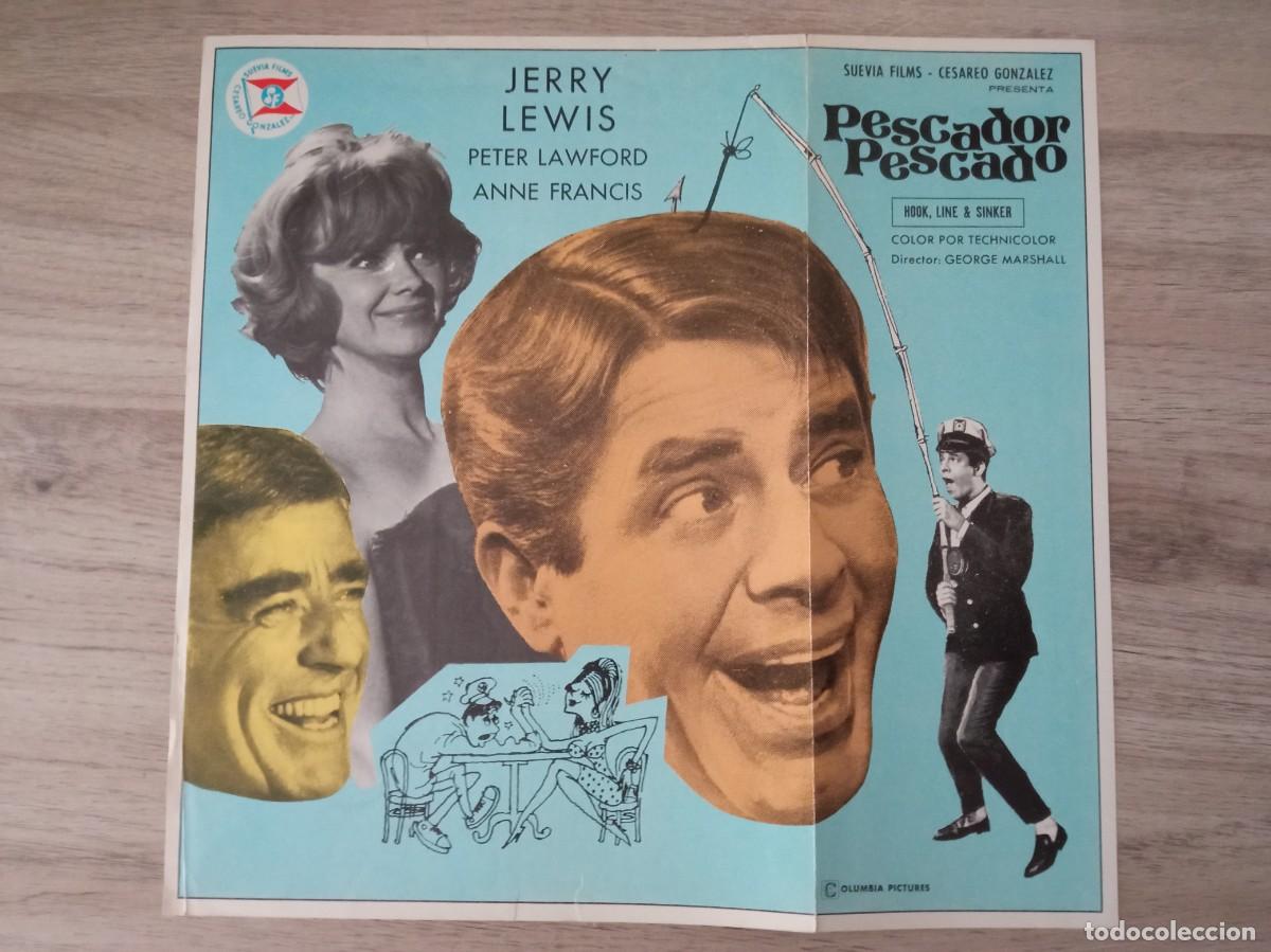 Cine: GU&Iacute;A PUBLICITARIA DE LA PEL&Iacute;CULA PESCADOR PESCADO, JERRY LEWIS