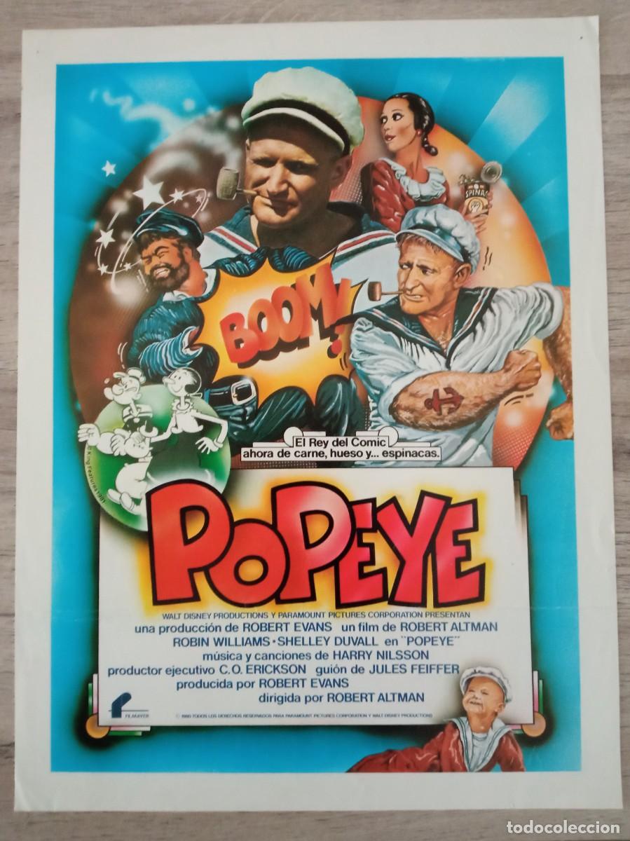 Cine: GU&Iacute;A PUBLICITARIA DE LA PEL&Iacute;CULA POPEYE, ROBIN WILLIAMS
