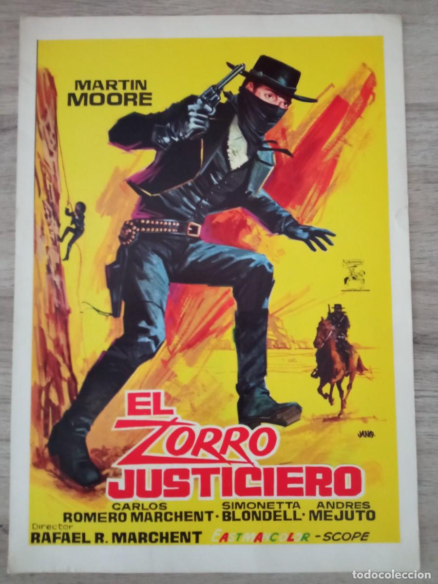 Cine: GU&Iacute;A PUBLICITARIA DE LA PEL&Iacute;CULA EL ZORRO JUSTICIERO, MARTIN MOORE