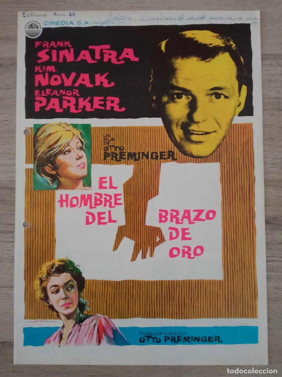 Cine: GU&Iacute;A PUBLICITARIA DE LA PEL&Iacute;CULA EL HOMBRE DEL BRAZO DE ORO, FRANK SINATRA