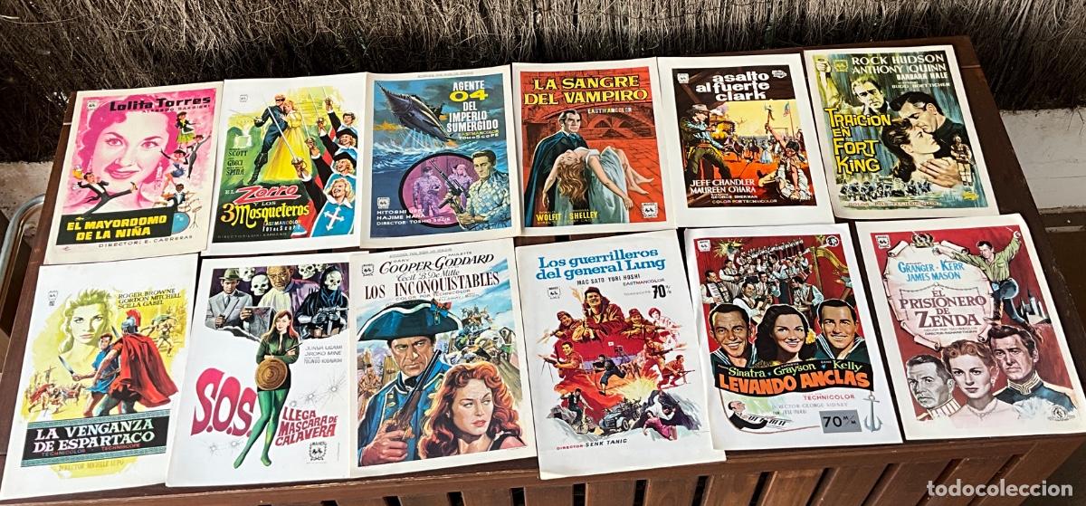 Cine: LOTE DE GU&Iacute;AS PUBLICITARIES DE CINE - ESTRENO DE PEL&Iacute;CULAS - DIFERENTES &Eacute;POCAS Y A&Ntilde;OS - REF- 2