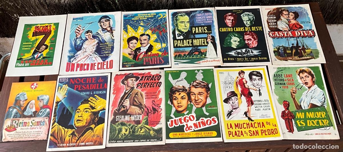 Cine: LOTE DE GU&Iacute;AS PUBLICITARIES DE CINE - ESTRENO DE PEL&Iacute;CULAS - DIFERENTES &Eacute;POCAS Y A&Ntilde;OS - REF- 6