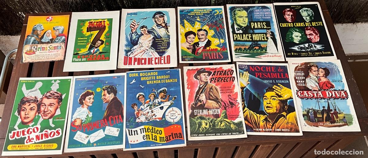 Cine: LOTE DE GU&Iacute;AS PUBLICITARIES DE CINE - ESTRENO DE PEL&Iacute;CULAS - DIFERENTES &Eacute;POCAS Y A&Ntilde;OS - REF- 7