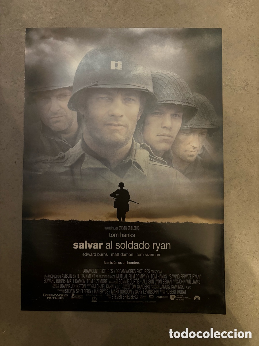 Cine: Gu&iacute;a pel&iacute;cula Salvar al soldado Ryan (Saving private Ryan) con Tom Hanks, Matt Damon, Tom Sizemore