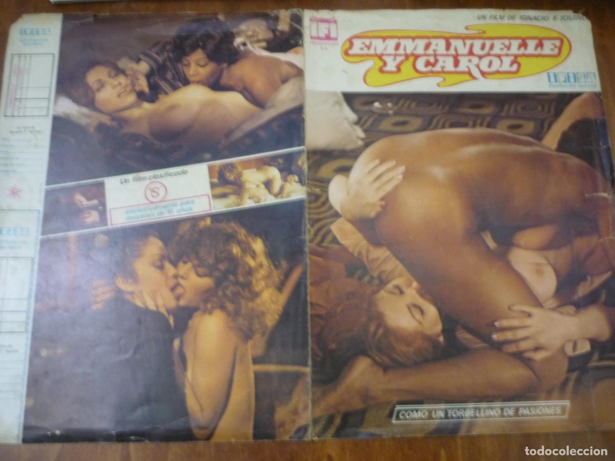 Cine: emmanuelle y carol - guia publicitaria original - raquel evans linda lay cine erotico