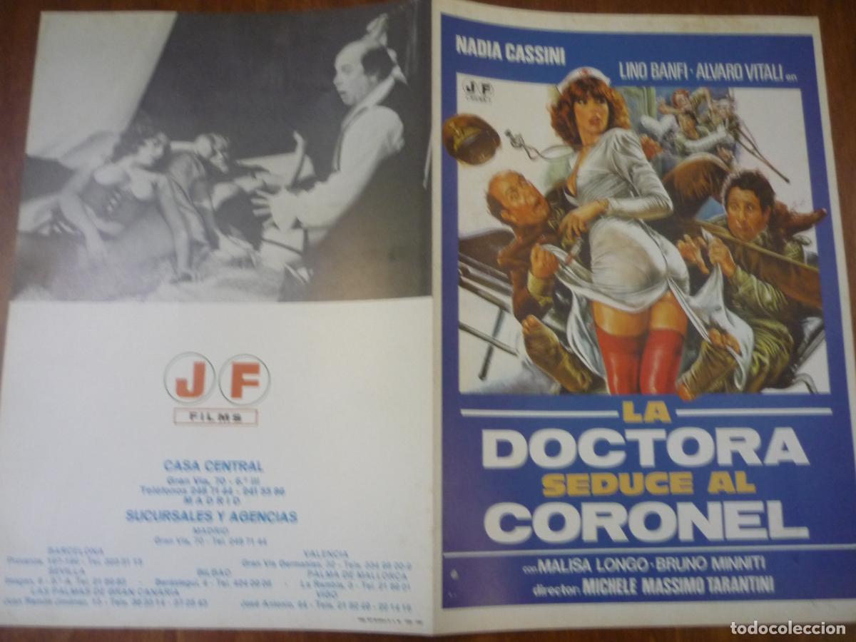 Cine: la doctora seduce al coronel - guia publicitaria original - nadia cassini alvaro vitali cine erotico