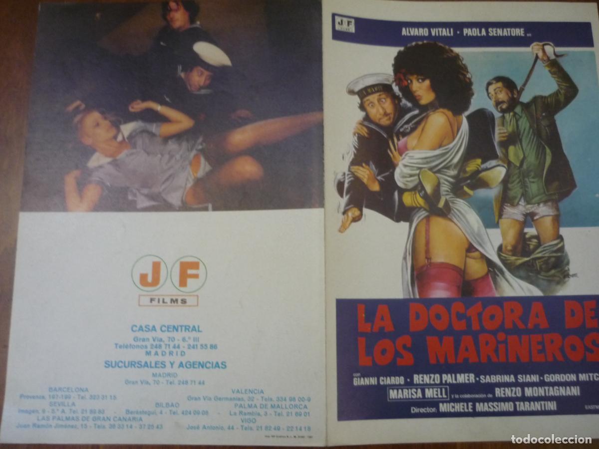 Cine: la doctora de los marineros - guia publicitaria original - paola senatore alvaro vitali cine erotico
