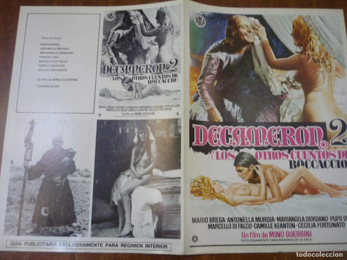 Cine: decameron 2 - guia publicitaria original - mario brega antonella giordano cine erotico