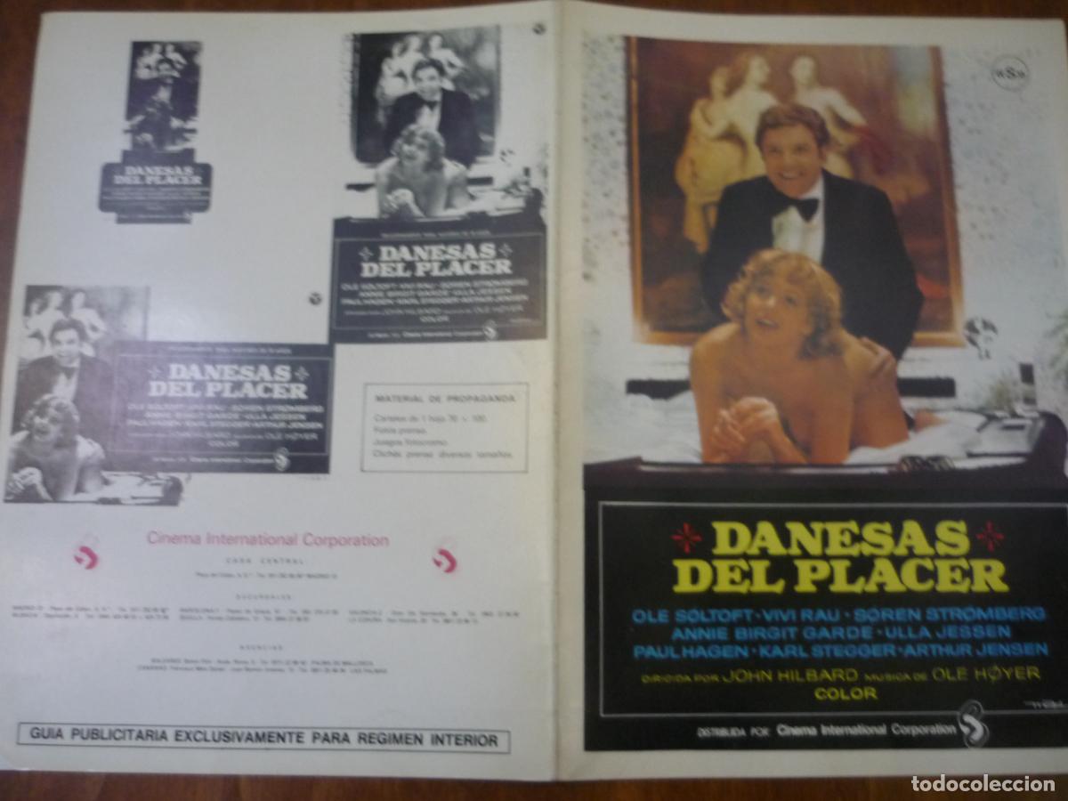 Cine: danesas del placer - guia publicitaria original - vivi rau annie birgit garde cine erotico