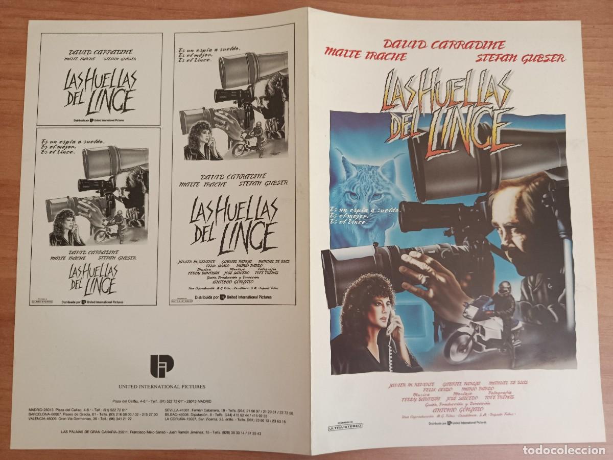 Cine: G33--GUIA DE LA PELICULA---LAS HUELLAS DEL LINCE