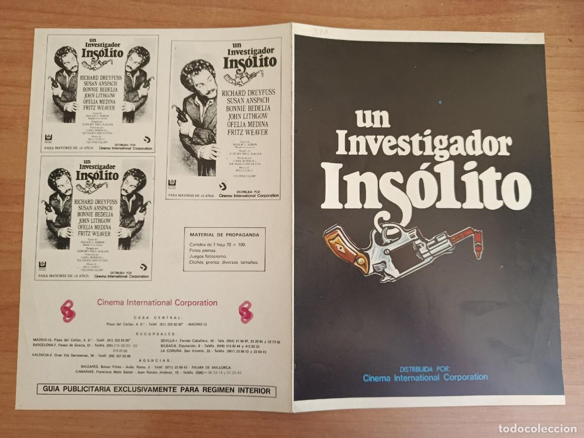 Cine: G33--GUIA DE LA PELICULA---UN INVESTIGADOR INSOLITO