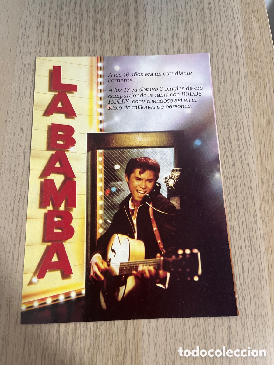 Cine: Flyer/poster de la pel&iacute;cula La Bamba 1987