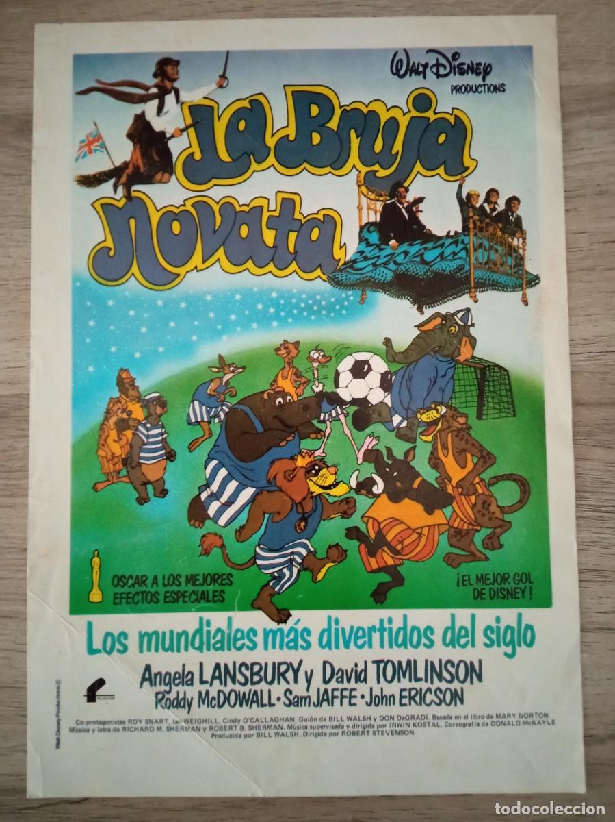 Cine: GU&Iacute;A PUBLICITARIA DE LA PEL&Iacute;CULA LA BRUJA NOVATA, DISNEY, ANGELA LANSBURY