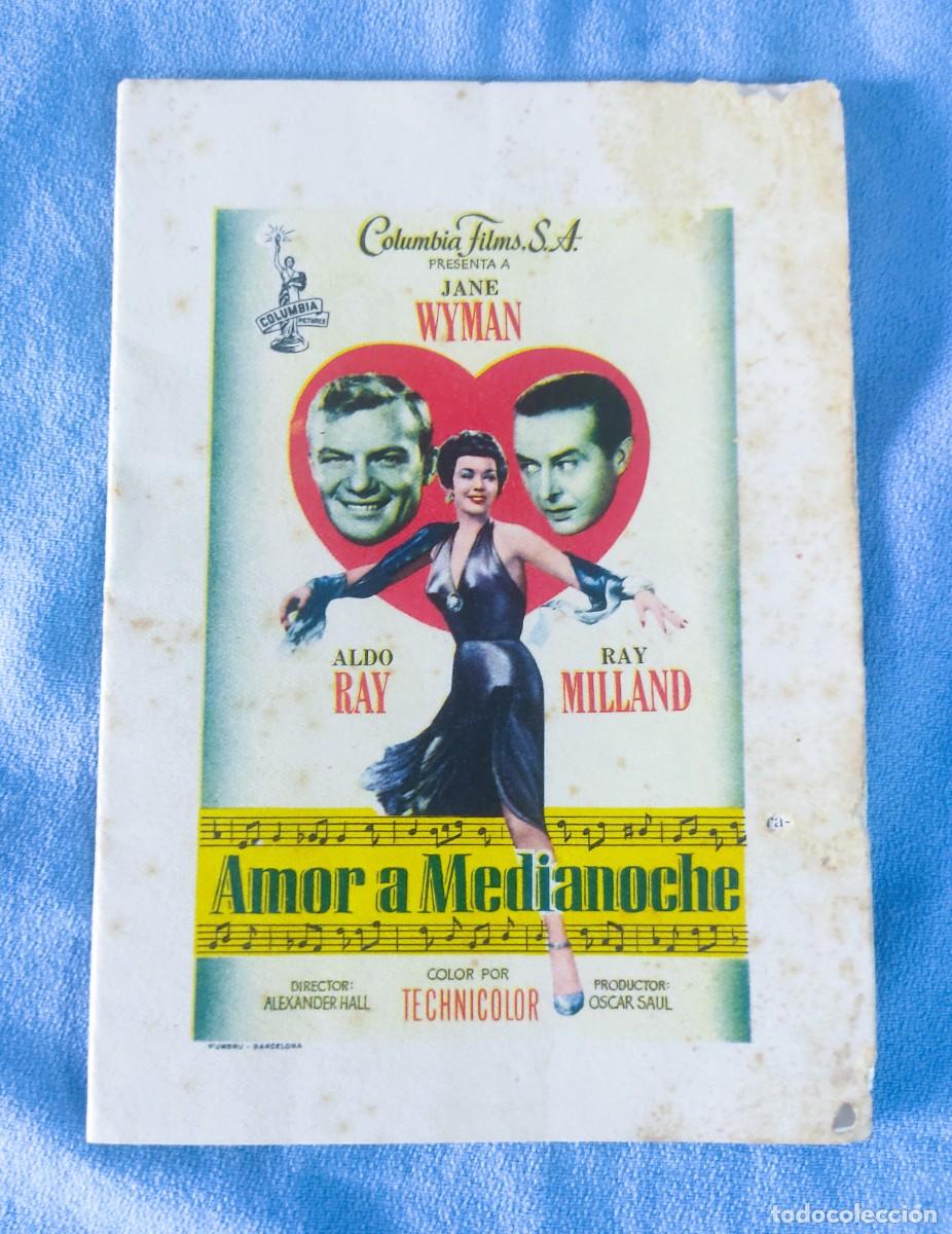 Cine: AMOR A MEDIANOCHE JANE WYMAN RAY MILLAND GUIA LIBRITO COLUMBIA ORIGINAL