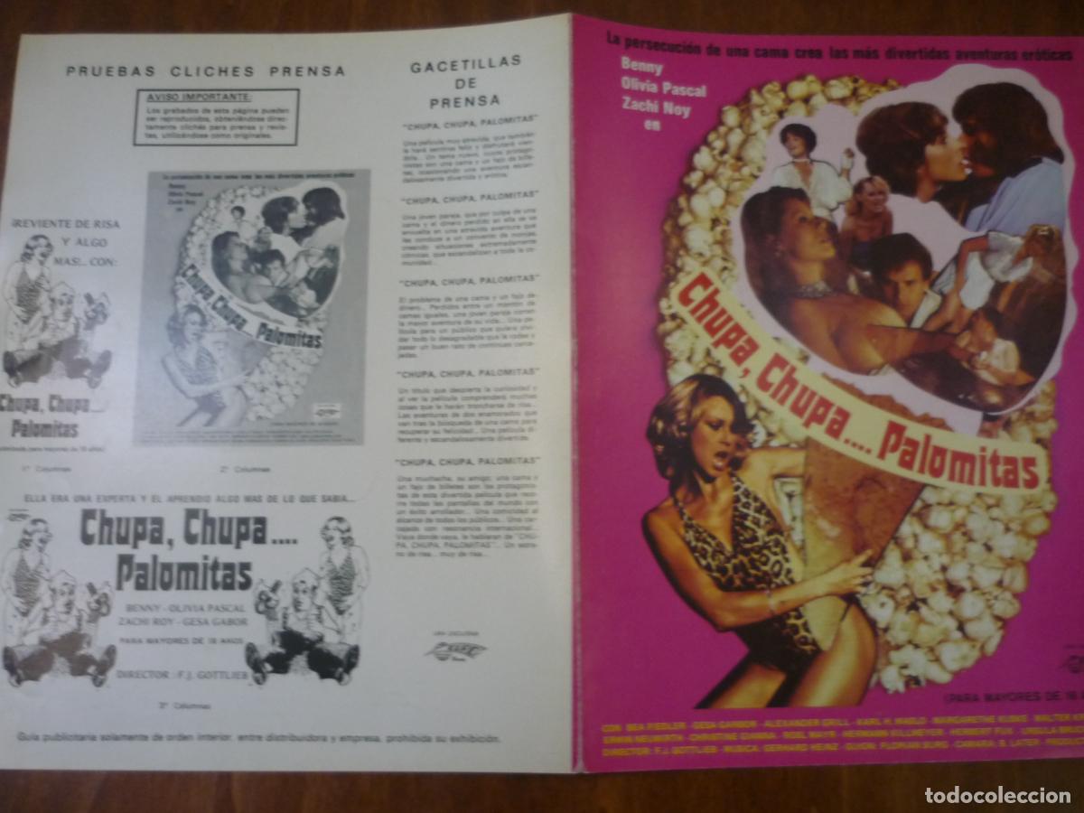 Cine: chupa chupa palomitas - guia publicitaria original olivia pascal bea fiedler gesa gabor cine erotico