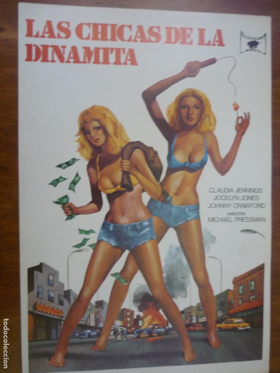 Cine: las chicas de la dinamita - guia publicitaria original claudia jennings jocelyn jones altamira film