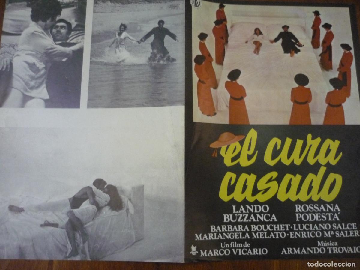 Cine: el cura casado - guia publicitaria original -rossana podesta barbara bouchet cine erotico