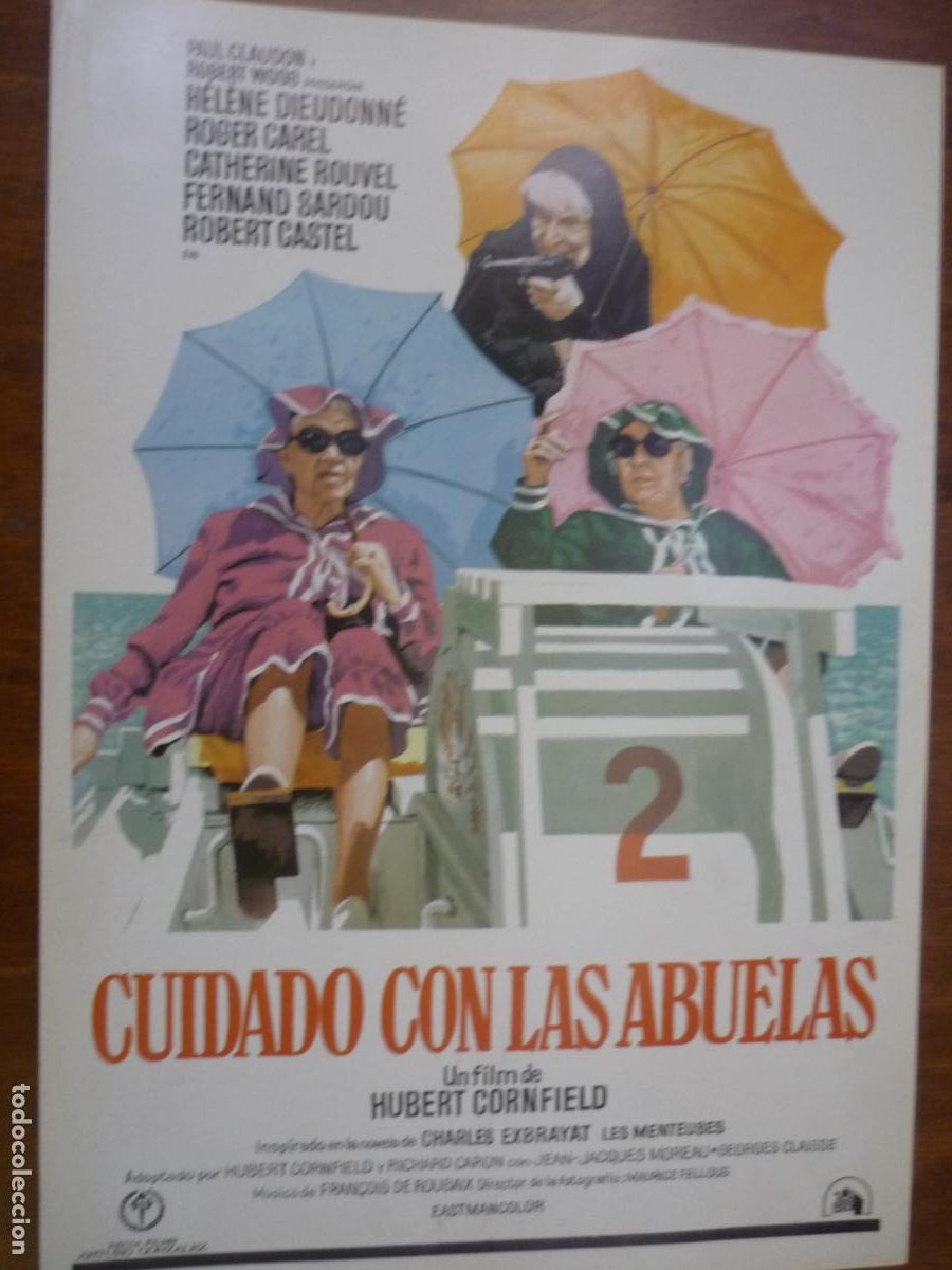 Cine: cuidado con las abuelas - guia publicitaria original - helene dieudonne Catherine Rouvel