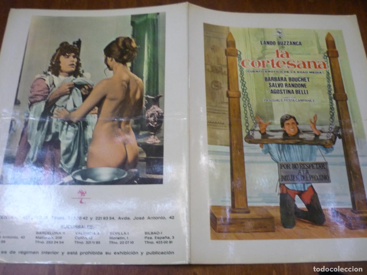 Cine: la cortesana - guia publicitaria original - barbara bouchet agostina belli lando buzanca