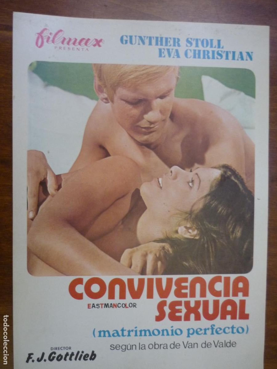 Cine: convivencia sexual matrimonio perfecto - guia publicitaria original - eva christian filmax