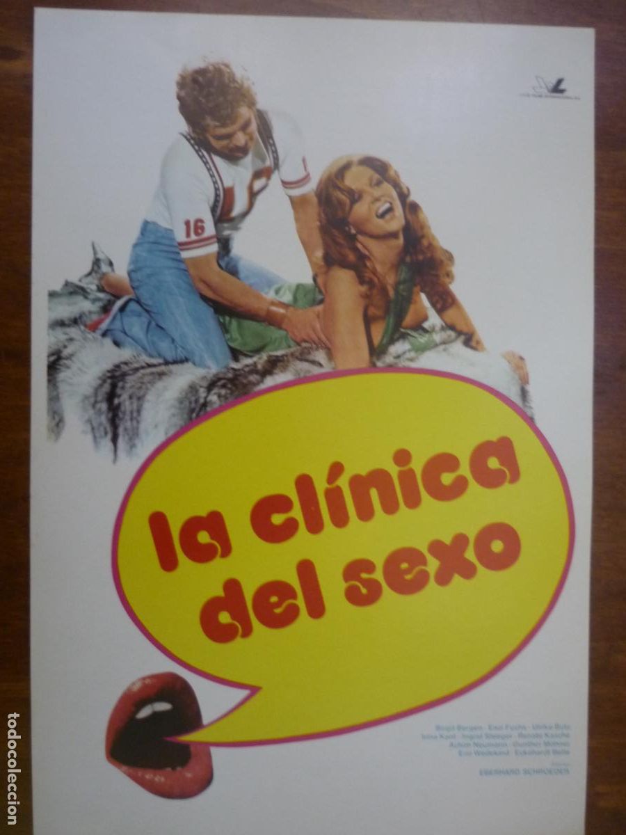 Cine: la clinica del sexo - guia publicitaria original - birgit bergen irina kant cine erotico