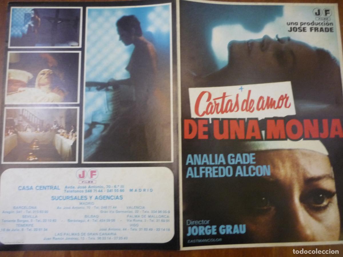Cine: cartas de amor de una monja - guia publicitaria original - analia gade teresa gimpera lina romay