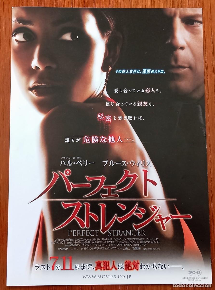 Cine: Gu&iacute;a japonesa programa de mano japon&eacute;s SEDUCIENDO A UN EXTRA&Ntilde;O. Halle Berry, Bruce Willis. Japan.