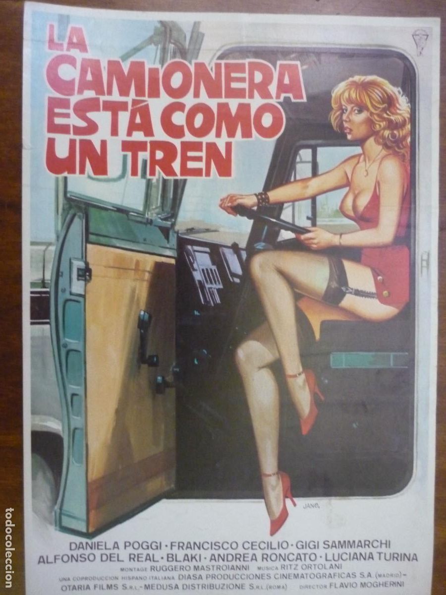 Cine: la camionera esta como un tren - guia publicitaria original - daniela poggi francisco cecilio jano