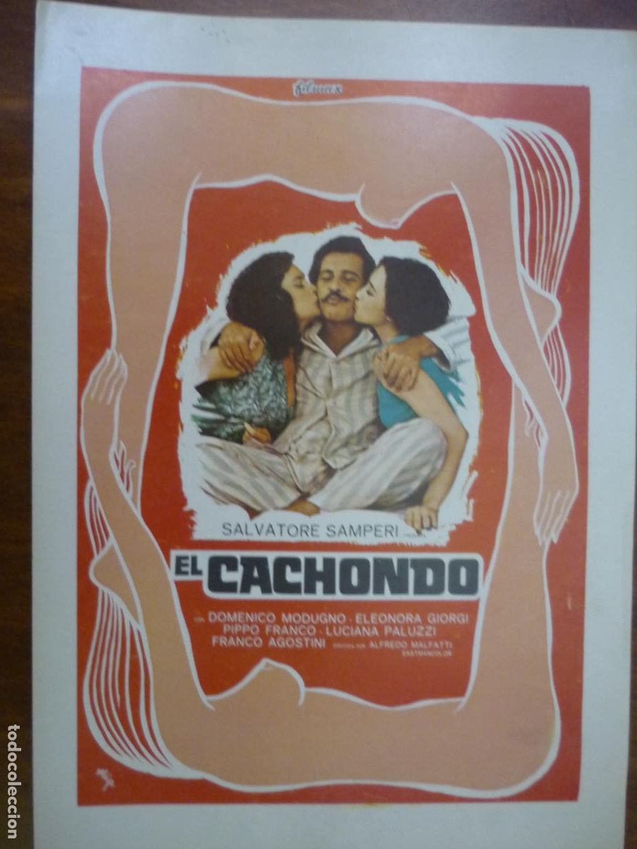 Cine: el cachondo - guia publicitaria original - eleonora giorgi luciana paluzzi domenico modugno