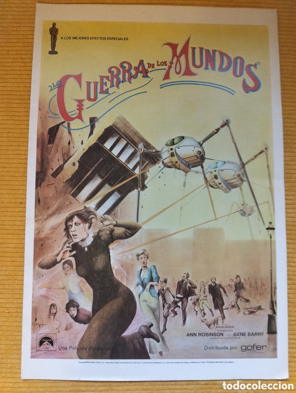 Cine: LA GUERRA DE LOS MUNDOS - ANN ROBINSON - GENE BARRY - GUIA DE CINE ORIGINAL - J55