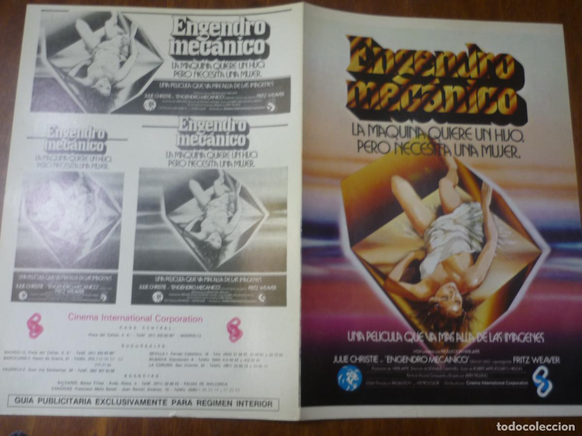 Cine: engendro mecanico - guia publicitaria original - julie christie - Demon Seed