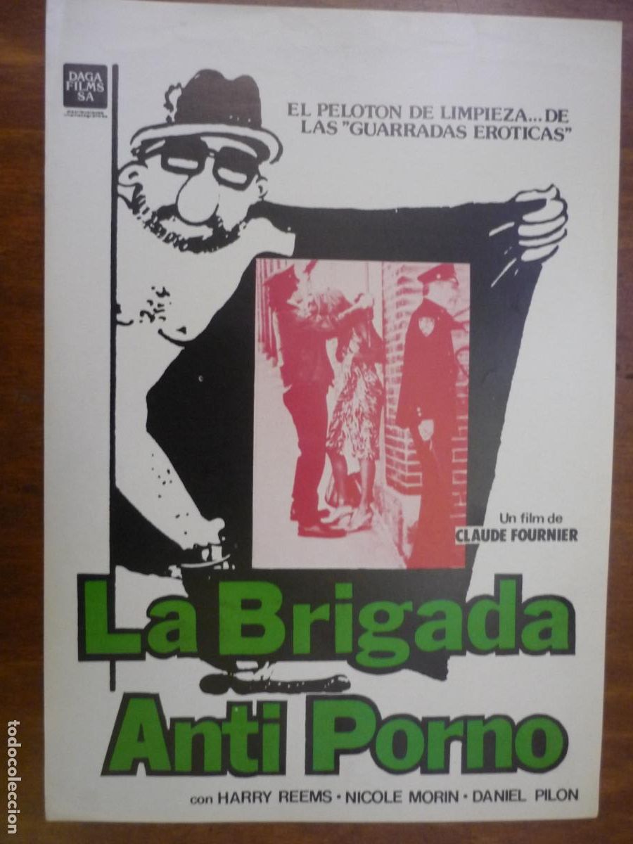 Cine: brigada antiporno - guia publicitaria original - nicole morin harry rems Les chiens chauds