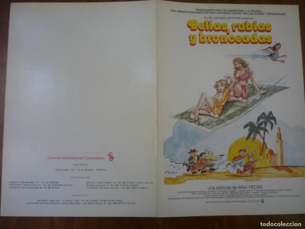 Cine: bellas rubias y bronceadas - guia publicitaria original - max pecas silvia aguilar xavier deluc