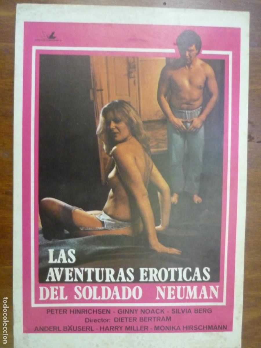 Cine: las aventuras eroticas dels soldado neuman - guia publicitaria original - ginny noack cine erotico