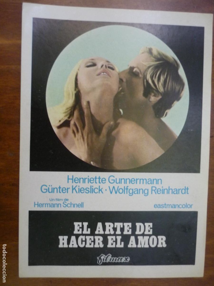 Cine: el arte de hacer el amor - guia publicitaria original - henriette gunnermann G&uuml;nther Kieslich