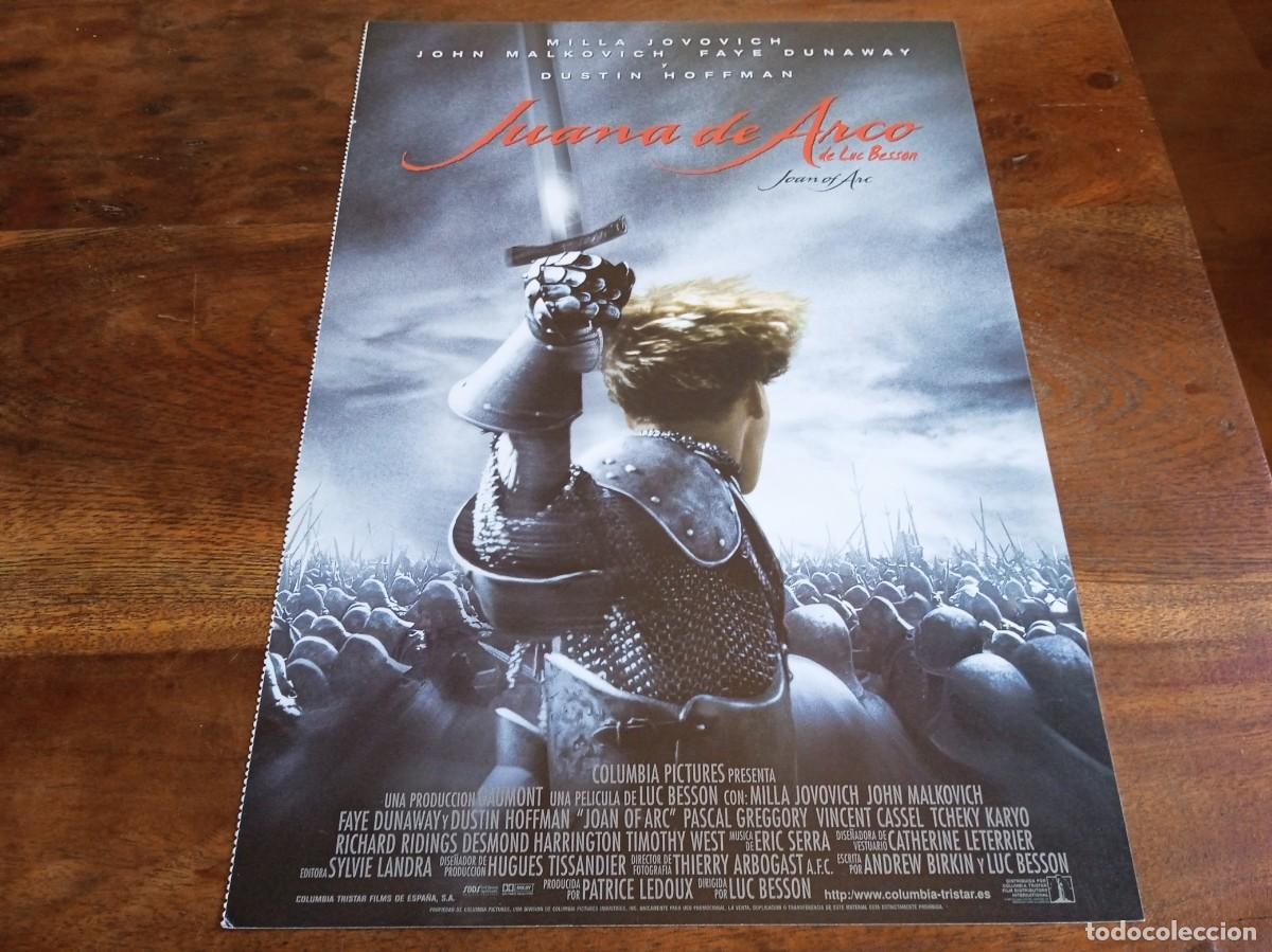 Cine: Juana de Arco - Milla Jovovich, John Malkovich,Faye Dunaway,Luc Besson - Guia original Columbia 1999