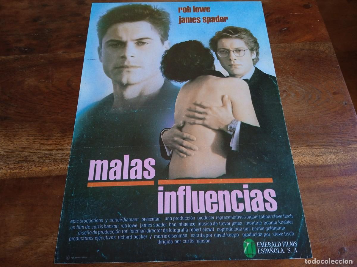 Cine: Malas Influencias - Rob Lowe, James Spader, Dir. Curtis Hanson - Guia original Emerald 1990
