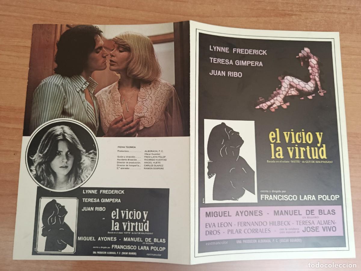 Cine: G33--GUIA DE LA PELICULA---EL VICIO Y LA VIRTUD
