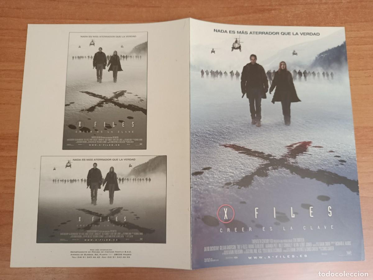 Cine: G33--GUIA DE LA PELICULA---X FILES, CREER ES LA CLAVE