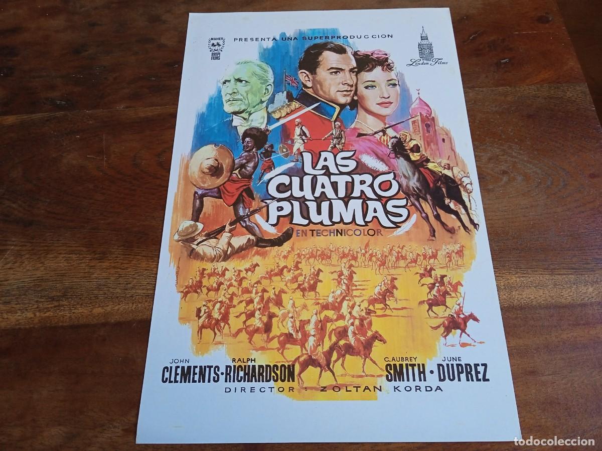 Cine: Las Cuatro Plumas - John Clements, Ralph Richardson, C. Aubrey Smith - Guia original Mahier 1970